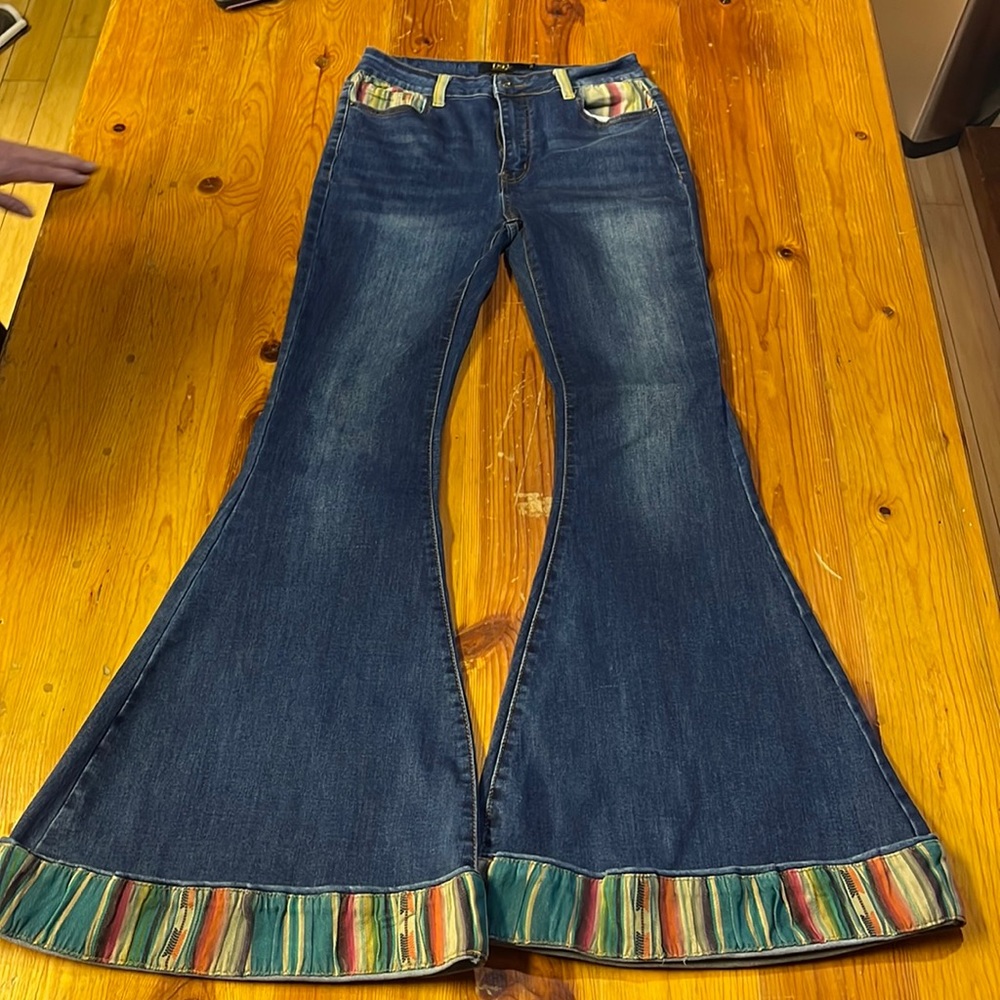 Lucky and blessed bell bottoms